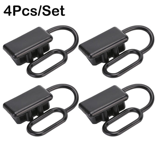 4Pcs Dust Cap W/Rubber Ring For Anderson Cover 50Amp Battery Connector Kit
