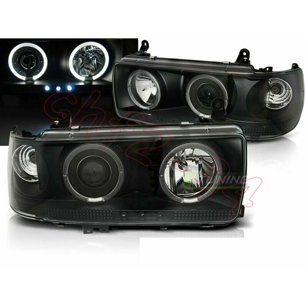 Front Lamp Headlights Assembly for Toyota for Land Cruiser Fj 80 1990-1997 Black LHD