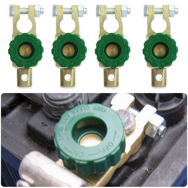 Automotive battery connection terminal quick disconnect main disconnect switch trim