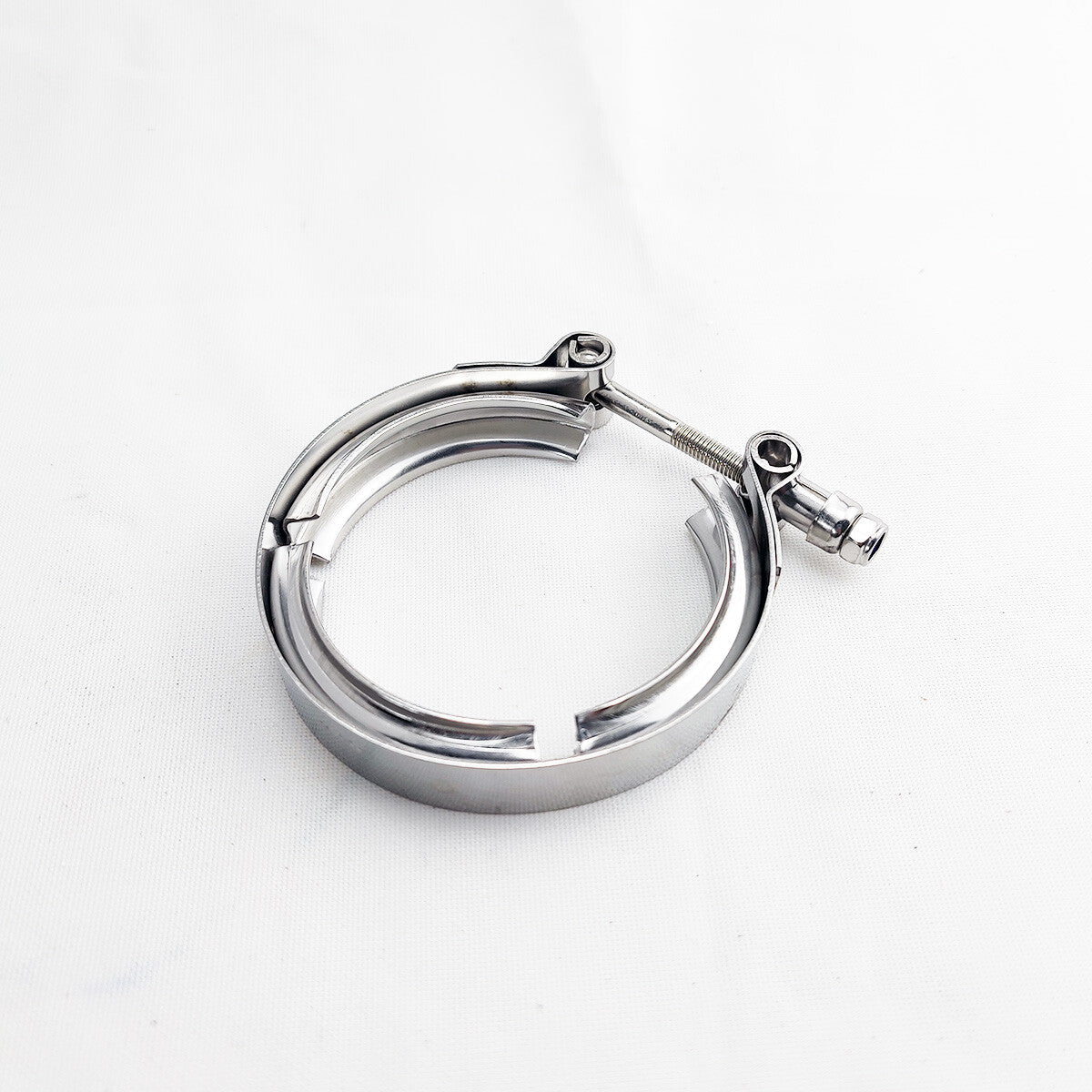 2-inch V-band turbocharger downpipe exhaust clips made of stainless steel