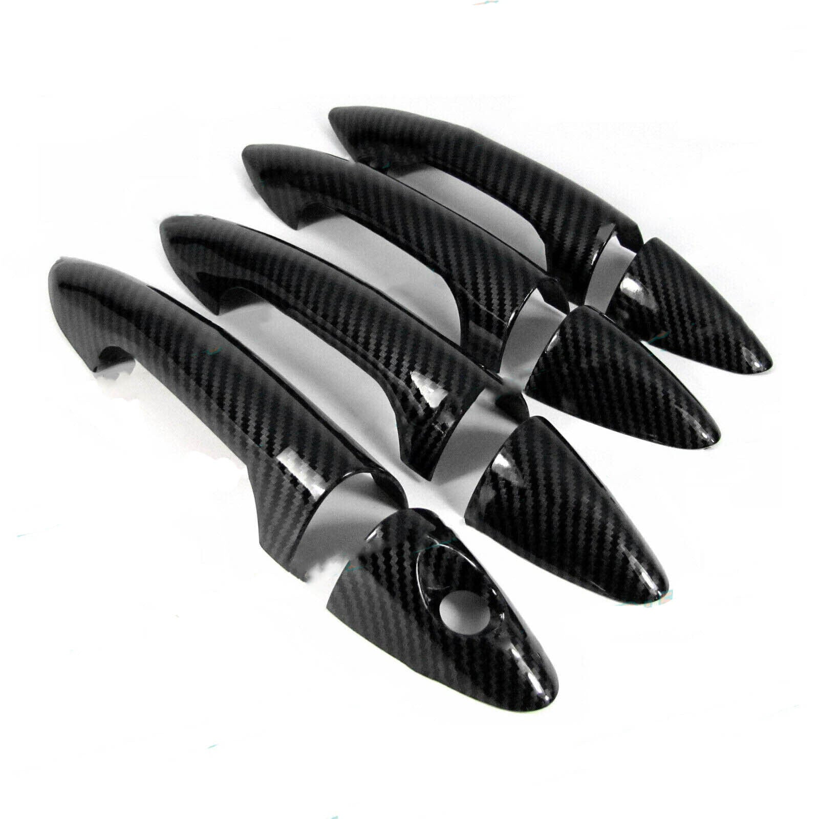 Carbon Fiber Fit for 12 13 14 15 16 17 for Hyundai Accent Door Handles Covers Trims