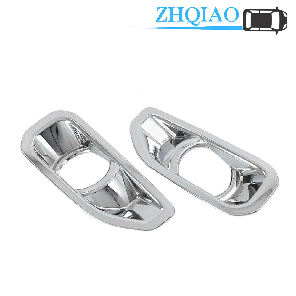 Front Fog Light Lamp Frame Decoration Chrome Cover Trim Fit for Jeep for Wrangler JL 18