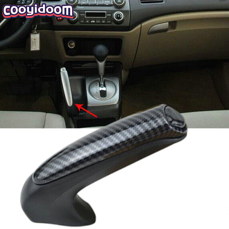 Carbon Fiber Front Hand Brake Trim Cover for Honda for Civic Coupe Sedan 2006 - 2011