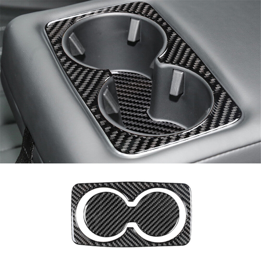 for Ford for Mustang Mach-E 2021-2022 2Pcs Rear Cup Slot Holder Panel Trim Cover