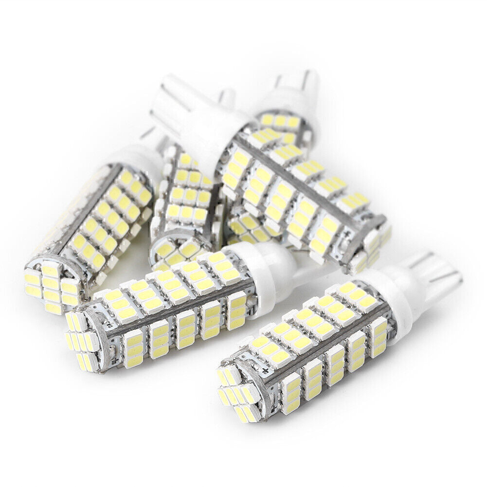 24V T10 1206 68 SMD LED White Bulb Car Door Lights W5W 194 168 Clearance 6pcs