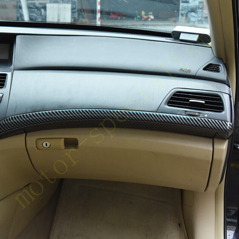 for Honda Accord 2008-2012Carbon Fiber Console Center Dashboard Cover Trim Decor