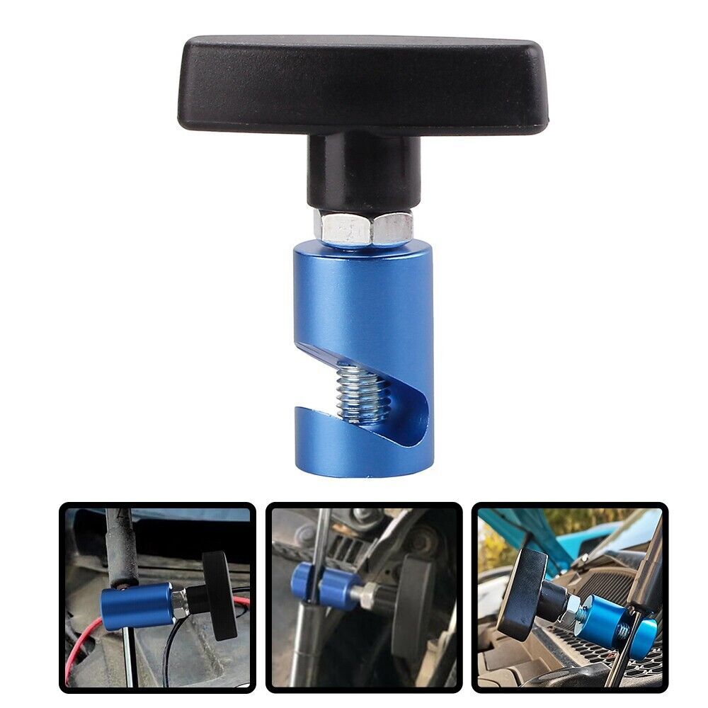 Blue Automotive Hood Car Lift Rod Support Clamp Shock Strut Stopper Retainer