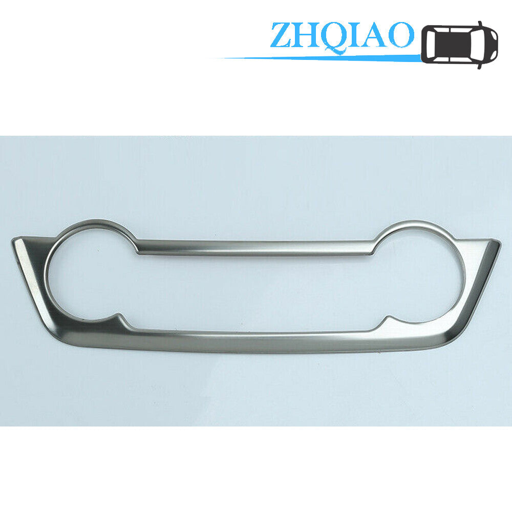 Silver Console AC Switch Control Frame Trim Fit for Toyota RAV4 2014-2018