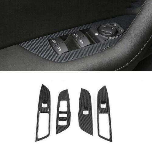 for Chevrolet Blazer 2019-2022 Carbon Fiber Window Lift Panel Switch Cover Trim