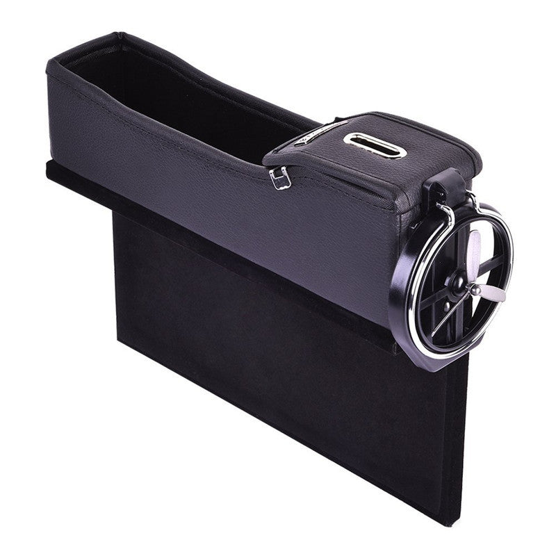 Universa Car Right for Seat Storage Box Catcher Gap Filler Coin Collector Cup Holder