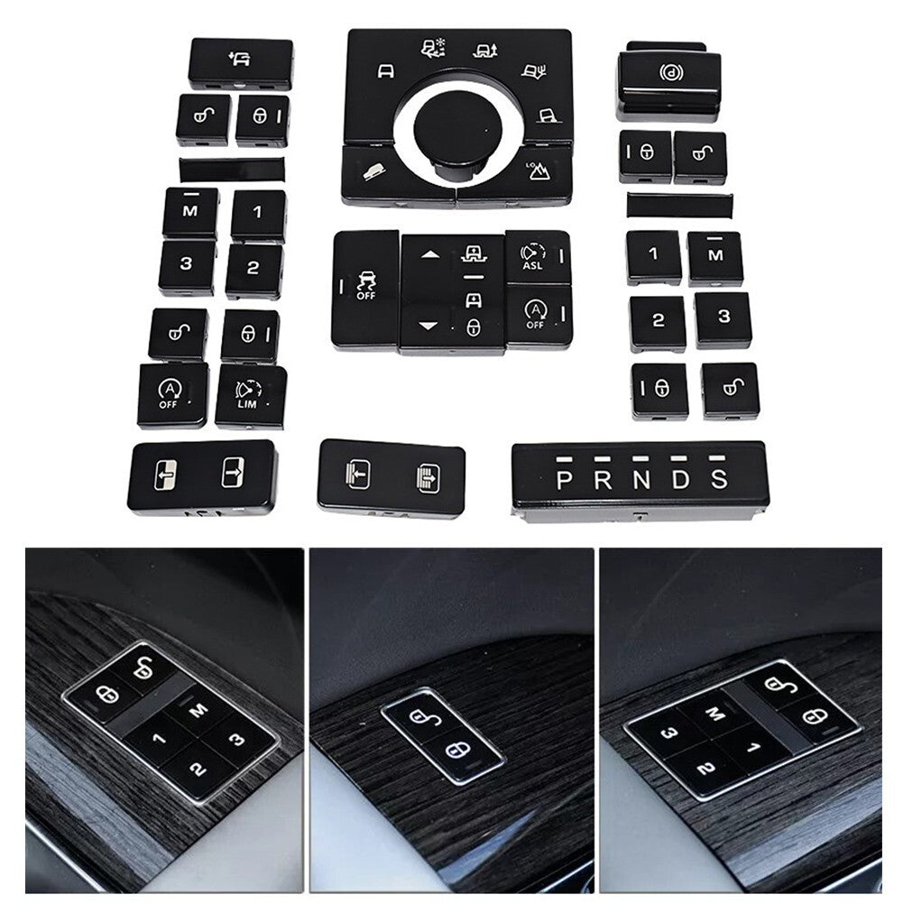Car Terrain Mode Switch Center Console Button Cover for Land Rover L405 2013-17