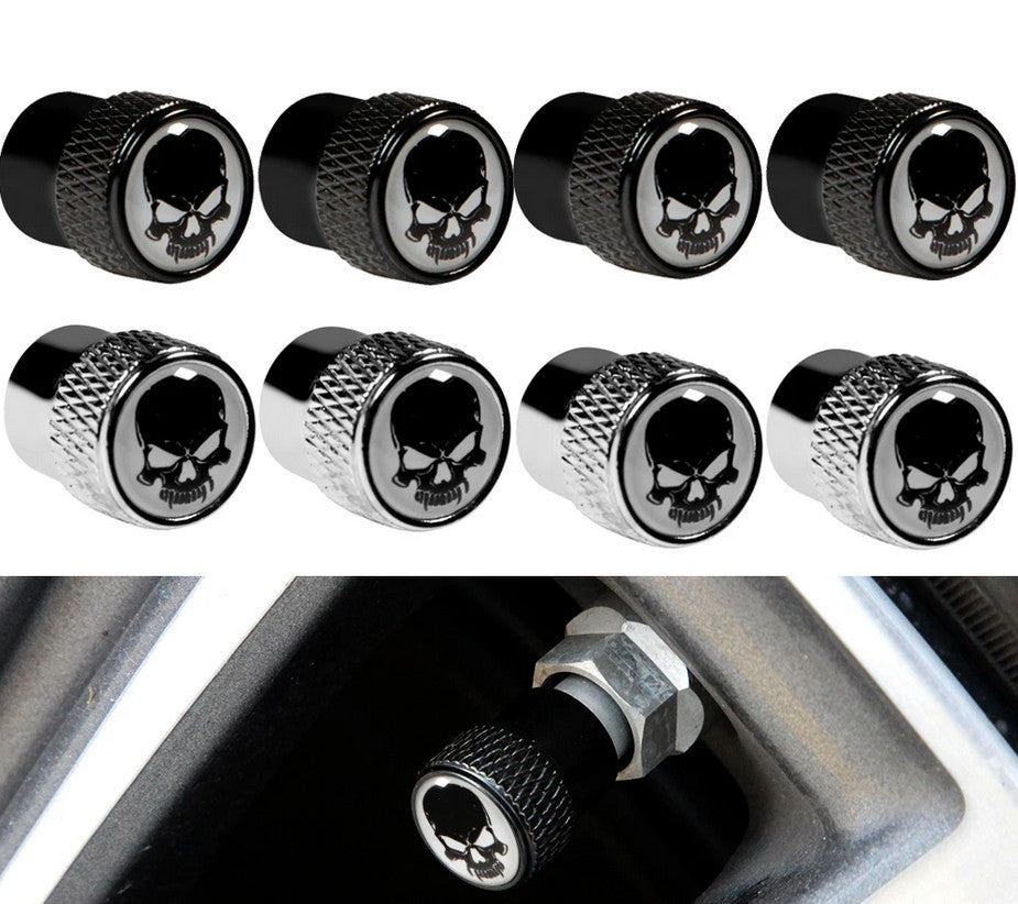 4-piece car tire valve cover rod air dust cover dice red for Audi