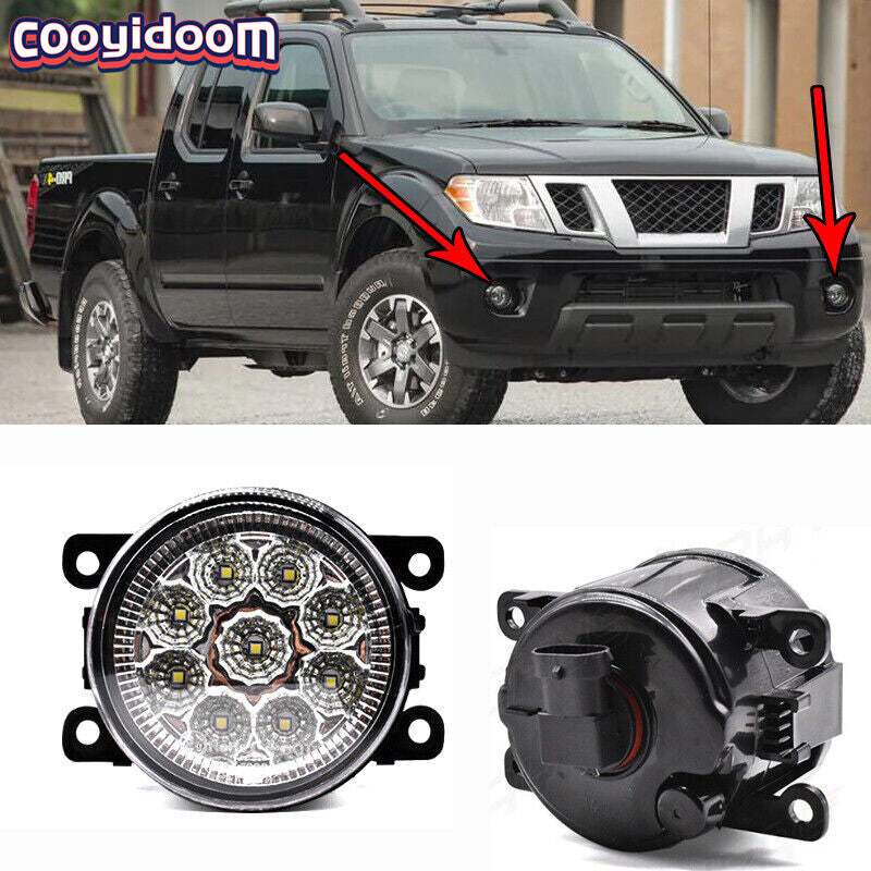 For 2010-2019 for Nissan Frontier Driving Bumper Pair Fog Lights Lamp Wiring Switch