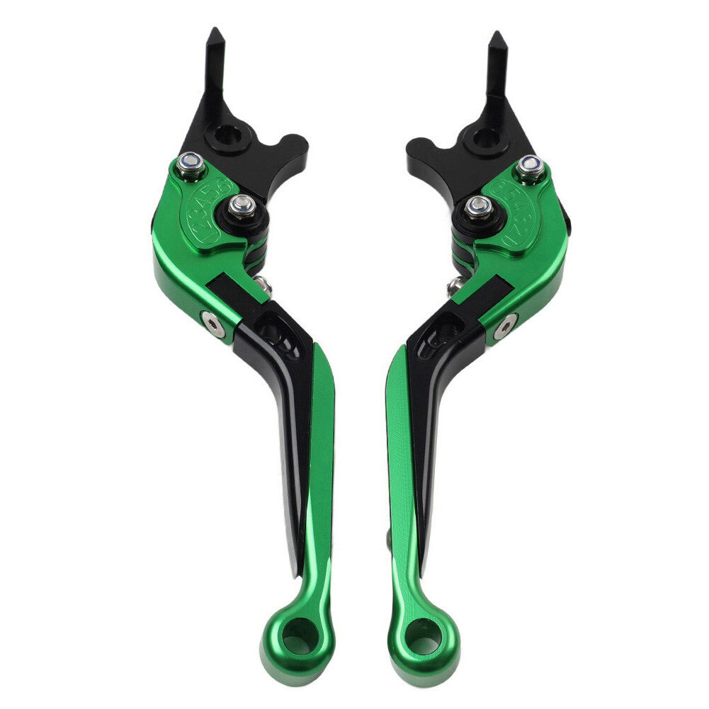 CNC FoldingExtendable Brake Clutch Lever for Suzuki DL1000/V-STROM GSX1400 Green