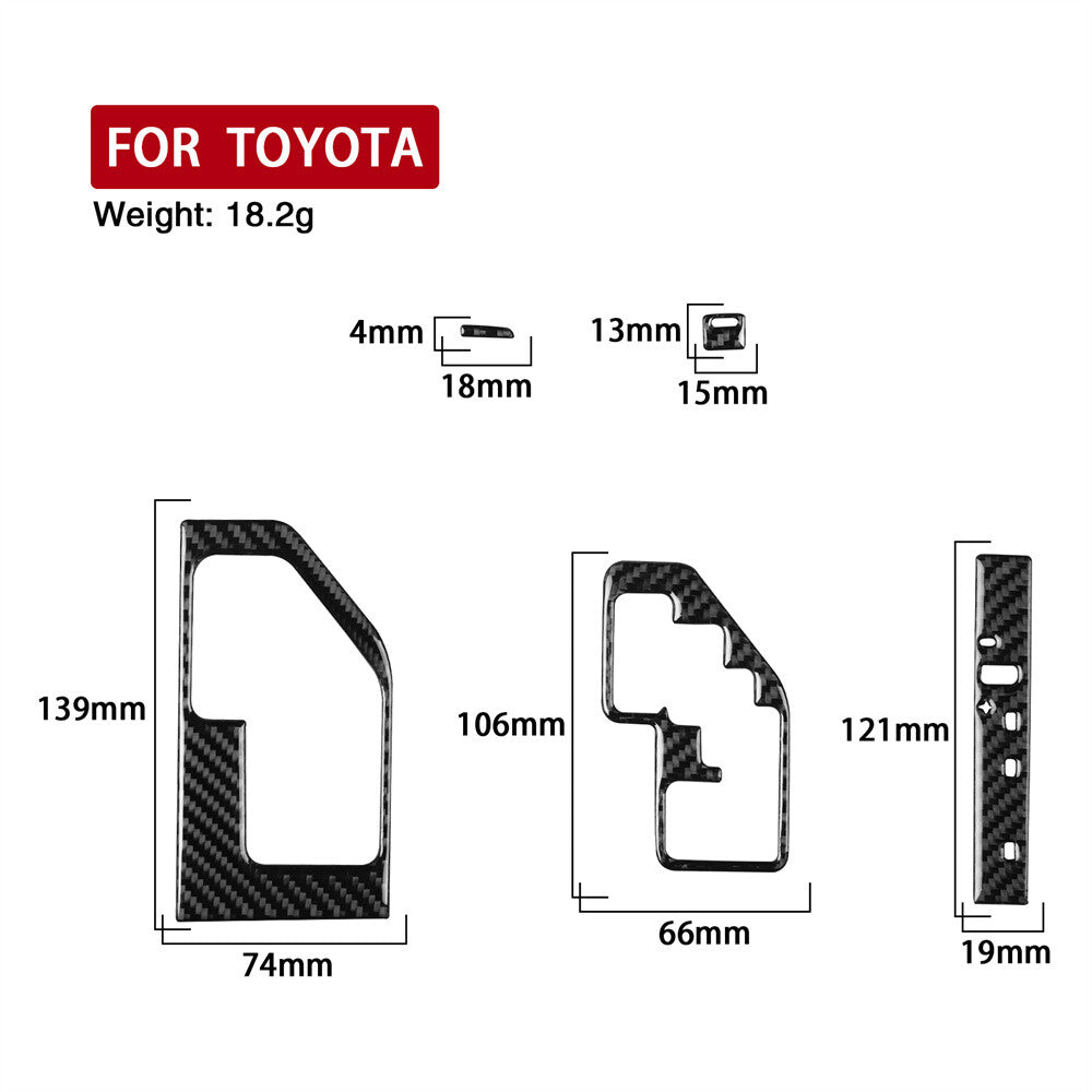 For Toyot@ for Camry 2012-14 RHD Gear Shift Indicator Box Frame Cover Carbon Fiber¡Á5