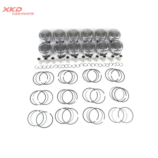 Piston and ring assembly suitable for Volkswagen Phaeton 2003-2005 6.0L BAP 07C107065DA