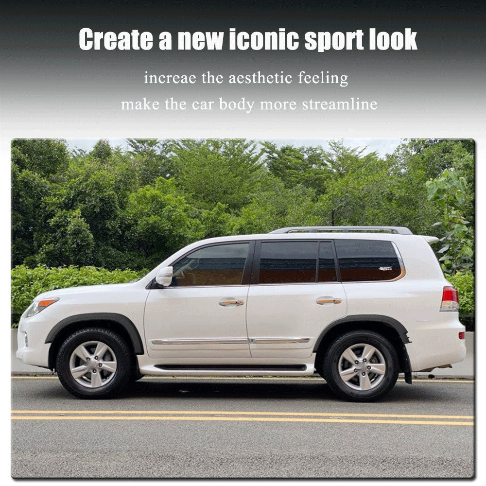 for Lexus LX450 LX570 2007-19 Side Wheel Eyebrow Arch Fender Flares Molding Trim