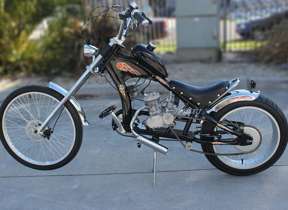 80cc electric bicycle 2-stroke cycle gasoline engine motor complete kit