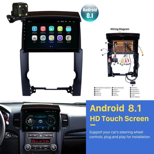 for KIA Sorento 10.1 Android 8.1 Car GPS Multimedia Radio Navi Player w/ Camera