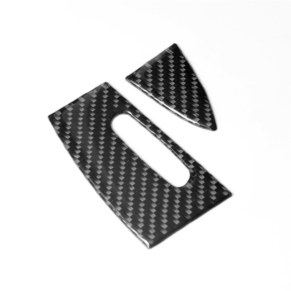 4X Carbon Fiber Rear Door Ashtry Panel Cover Trim for Porsche for Cayenne 2003-2010