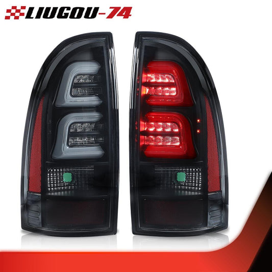 LED taillights (LH+RH), side black/smoky finish suitable for 05-15 for Toyota Tacoma
