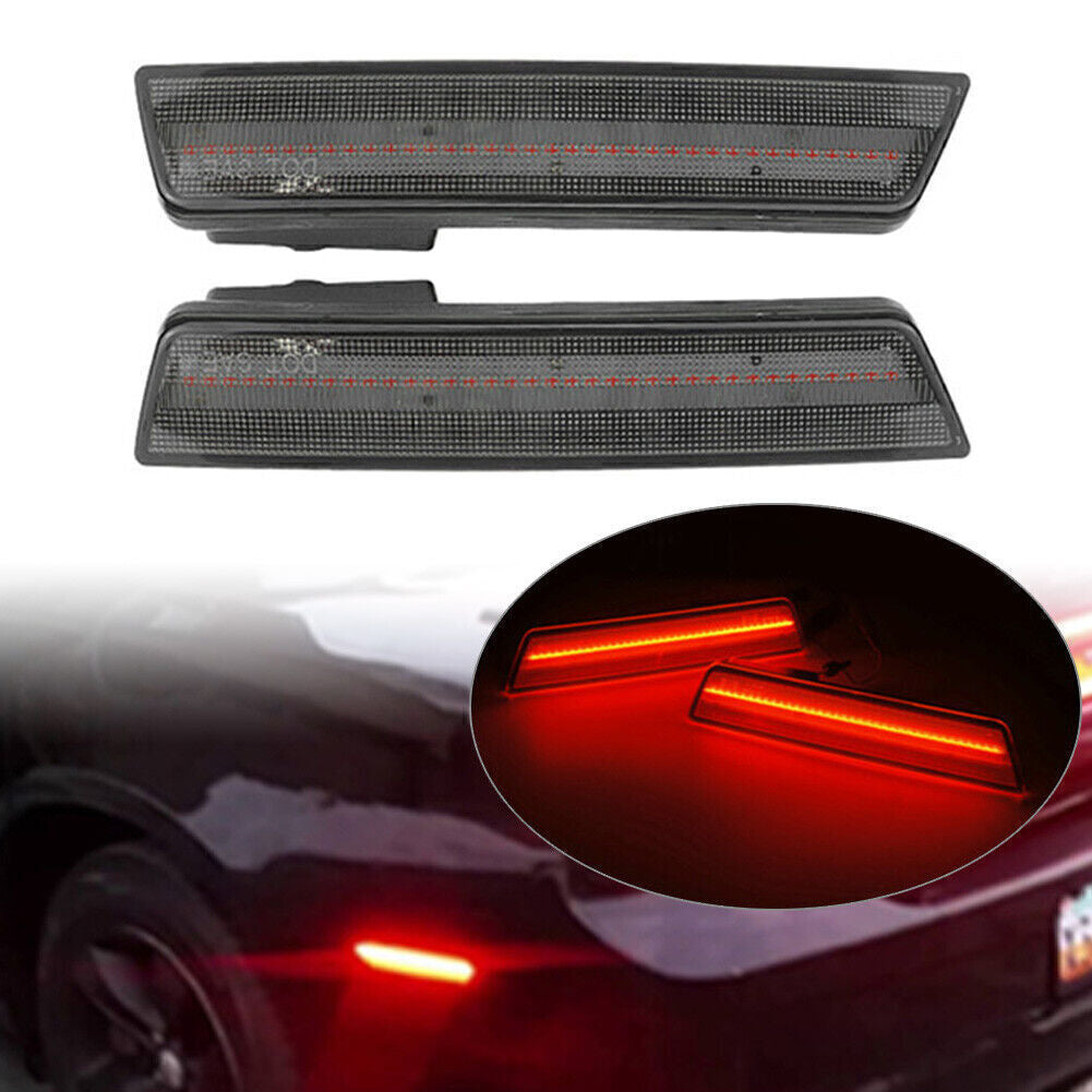 LED Rear Side Marker Light for Dodge for Challenger 08-14/11-14 Charger Black Shell