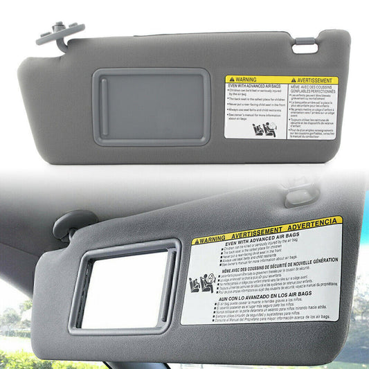 1X Grey Car Sun Visor W/O Light Left For 2005-2015 2014 2013 2012 for Toyota Tacoma