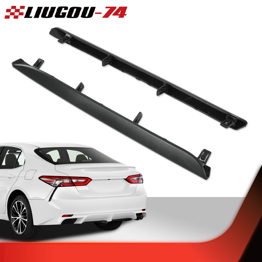 Molded lower trim on the left and right rear bumpers suitable for Toyota for Camry SE XSE 2018-2020.