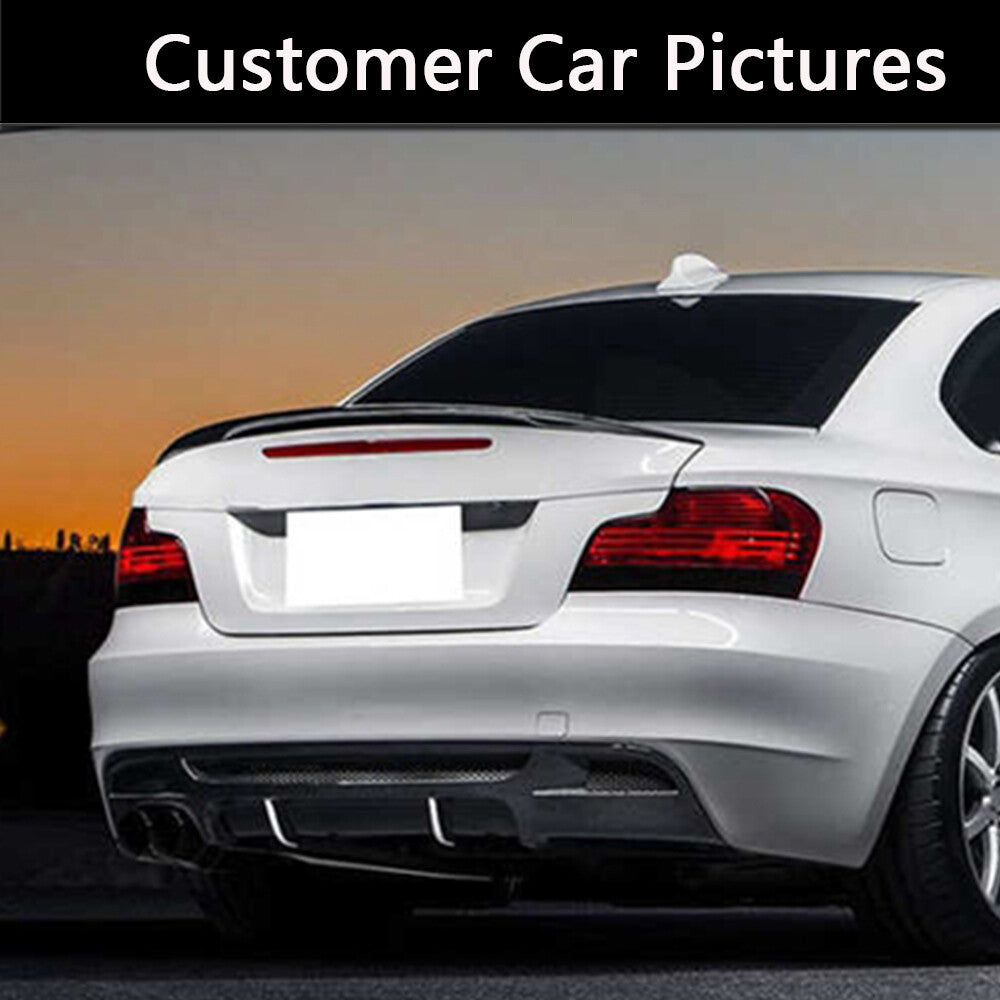 Carbon Fiber Rear Trunk Spoiler Boot Wing Fit for BMW E82 E88 120i 125i 135i