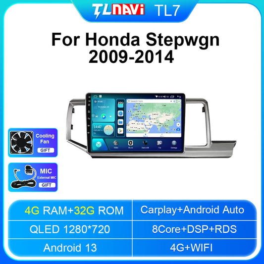 Android Car Radio Screen for Honda Stepwgn 2009-2014 Multimedia Video Player GPS