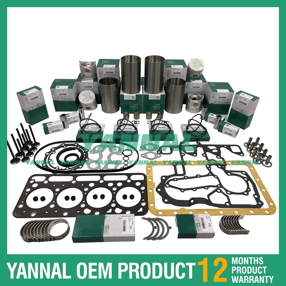 new V1903 rebuild overhaul kit with gaskets and bearings suitable for Kubota Exca