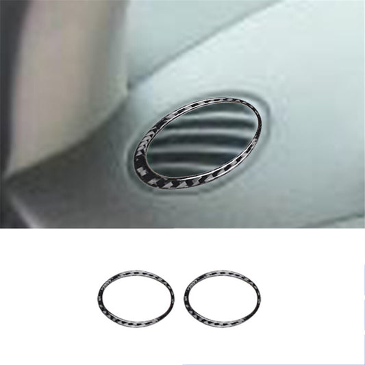 2Pcs Air Vent Frame Panel Trim Cover Carbon Fiber for Chevrolet COBALT 2005-2010