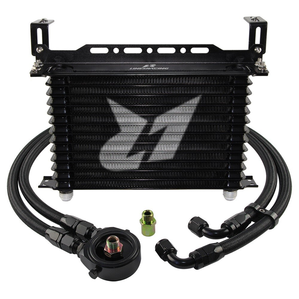 13 Row AN10 Oil cooler Trust w/Bracket+Filter Adapter Hose Kit 3/416  M201.5