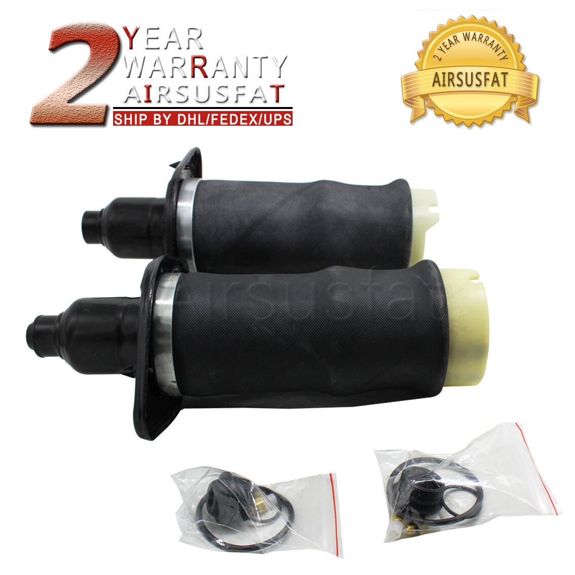 Pair Rear Air Suspension Spring for Audi A6 C5 4B Allroad 4Z7616051A 4Z7616052A