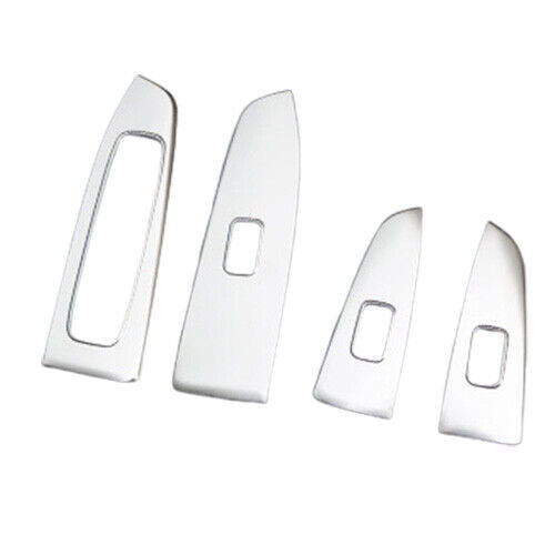 Glass Window Lifting Lock Panel Trim for Kia K3 Forte 2019-2022 Silver Titanium