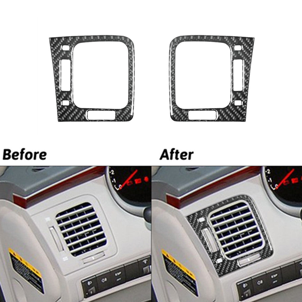 Carbon Fiber Inner Side Air Vent Outlet Cover Trim for Hyundai Azera 2006-2011
