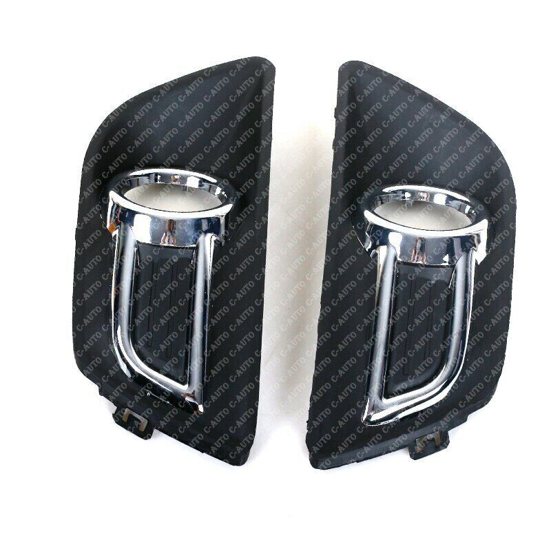 LeftRight Side For 2008-2011 for Citroen C4 Front Bumper Fog lamp Chrome Cover