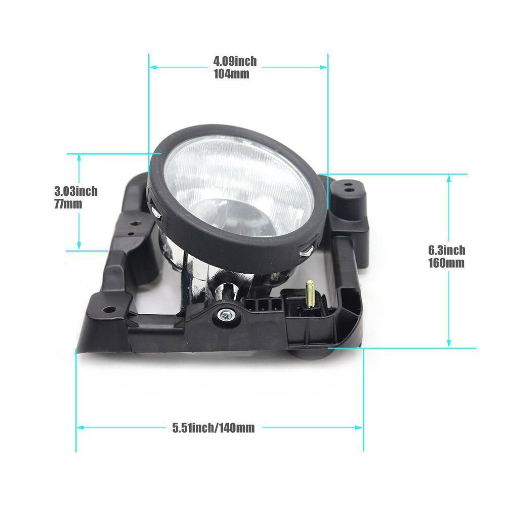 Front Bumper Fog lights Fit for Acura TSX 2009-2010 Driving Lamps Left and Right