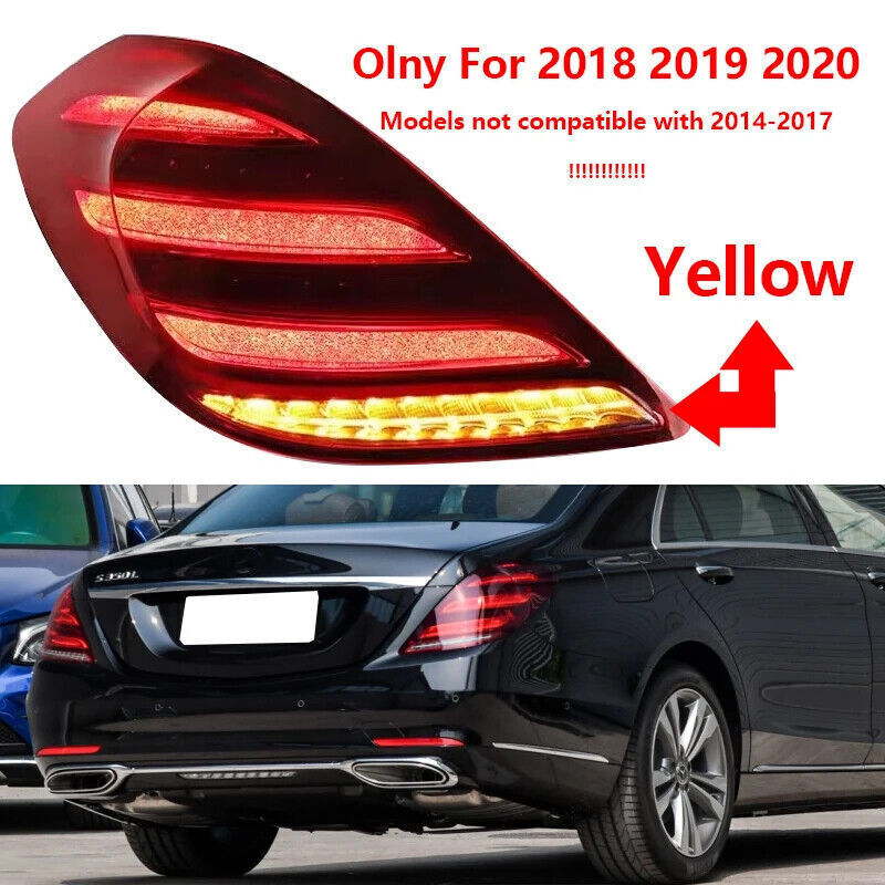 1Pcs LH Tail Light Rear Lamp for Mercedes Benz S Class 222 Sedan 4-Door 2018-20