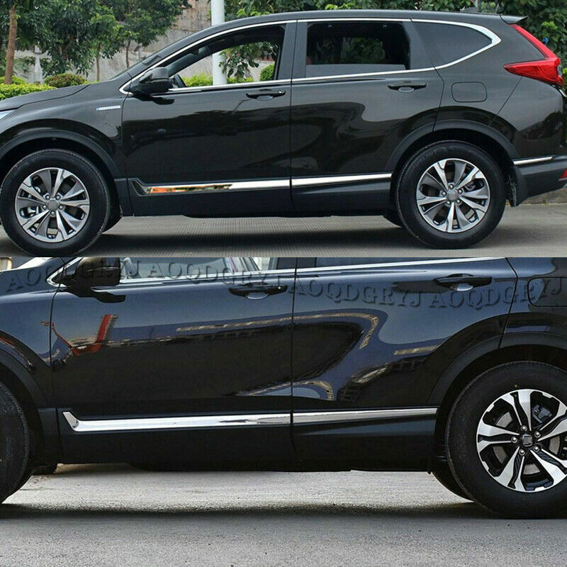 for Honda CR-V 2017-2022 Chrome Steel Side Door Body Molding Strip Cover Trim 6x