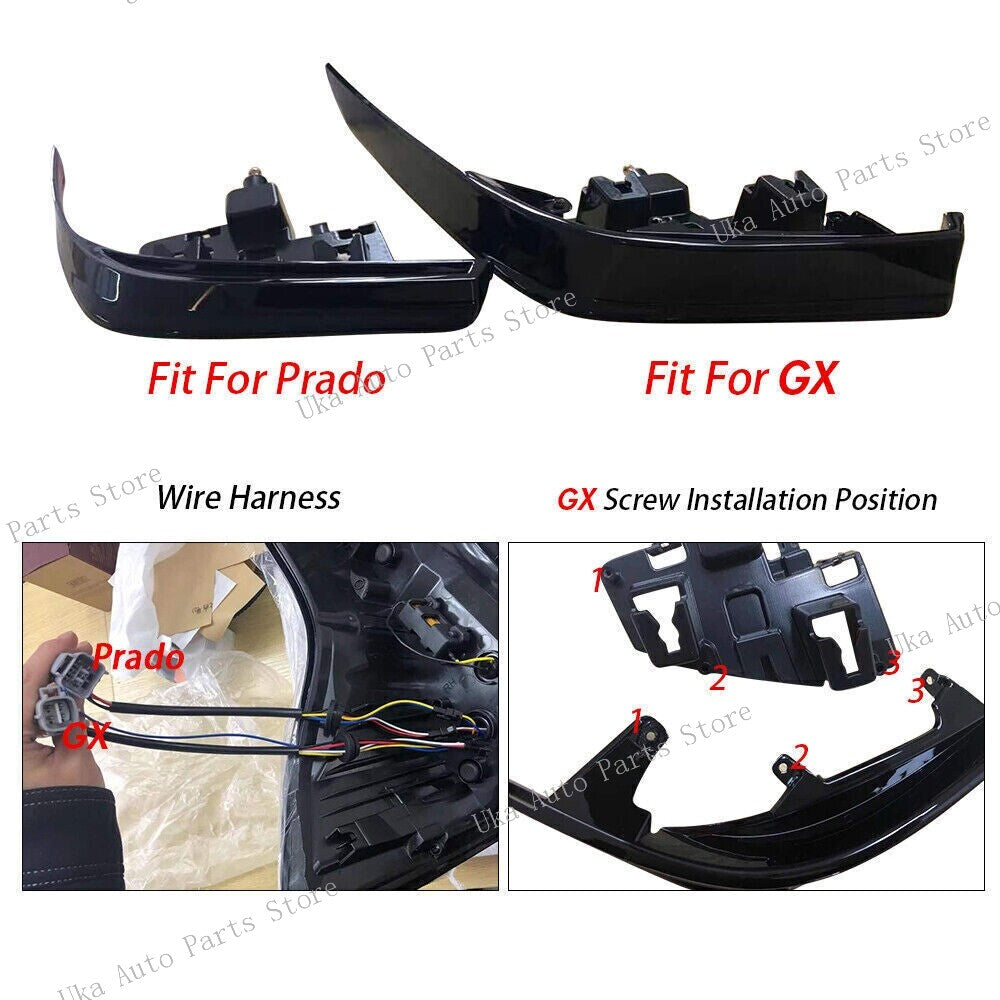 1 Pair Tail Light Rear Lamp for Toyota for Land Cruiser Prado/ for Lexus GX460 2010-2021