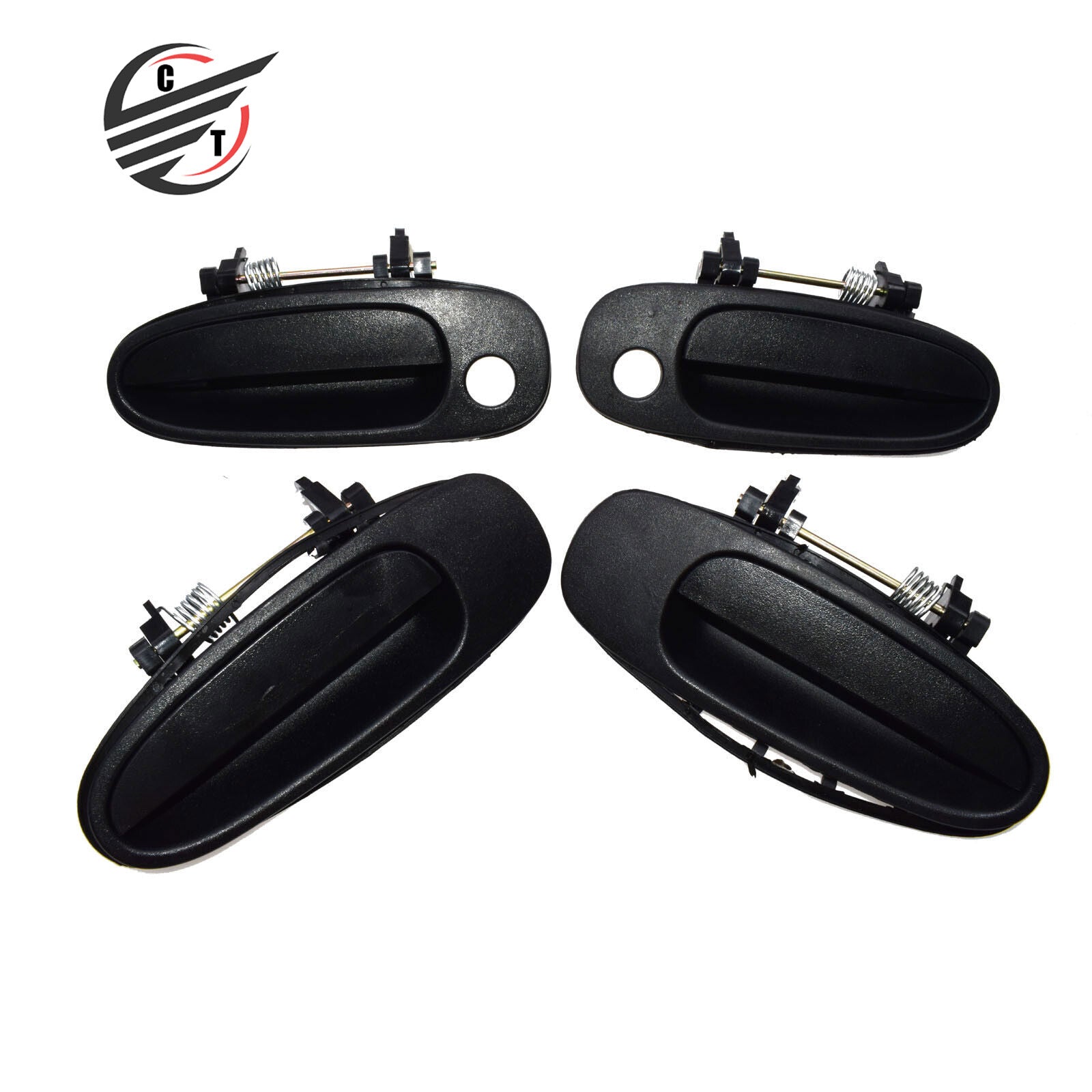 for TOYOTA for COROLLA 93-97 Outside Door Handle Front Rear Left Right Black 4 Pcs