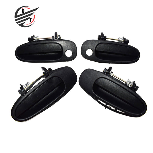 for TOYOTA for COROLLA 93-97 Outside Door Handle Front Rear Left Right Black 4 Pcs