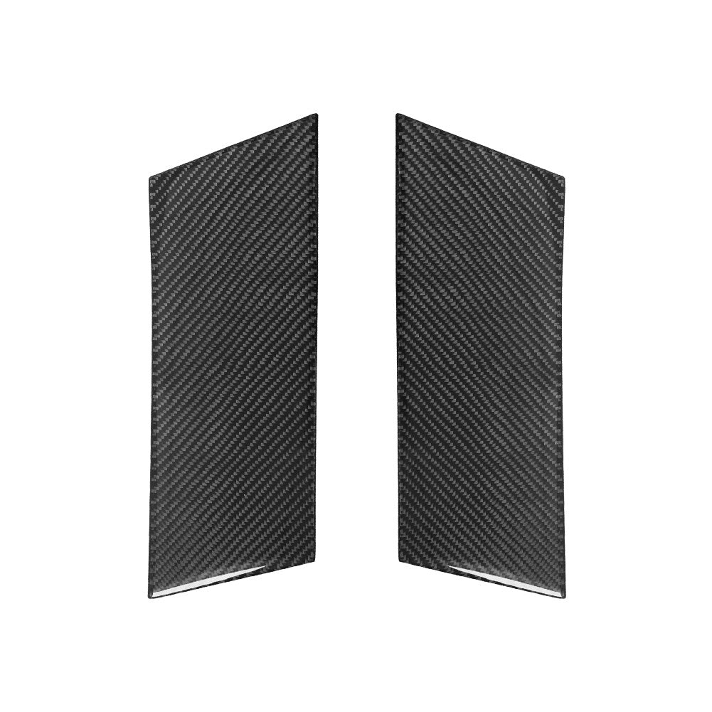 2Pcs Carbon Fiber Door Panel Cover Trim for Land Rover Discovery Sport 2015-2019