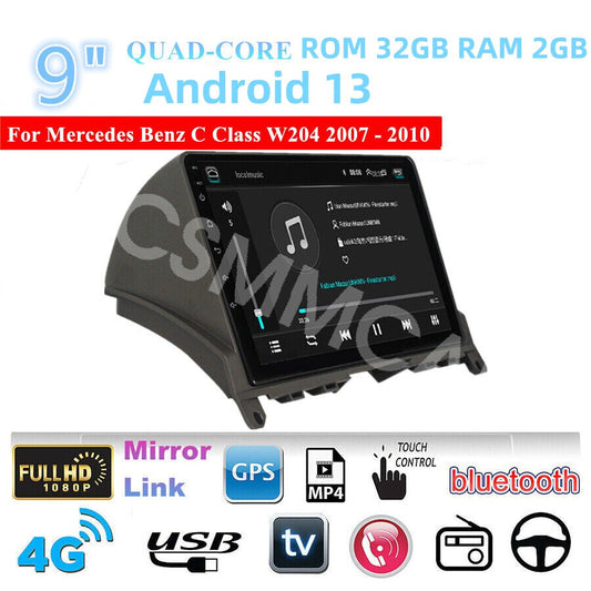 Fit for Mercedes Benz C Class W204 S204 2006 Car Player Stereo Radio For Carplay