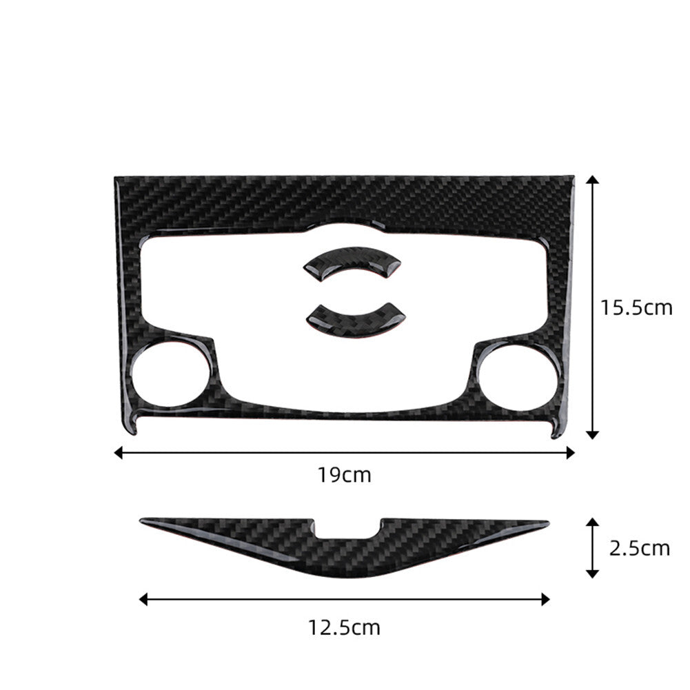 Carbon Fiber Central CD Control Panel Cover Trim for Chevrolet for Cruze 2009-2015