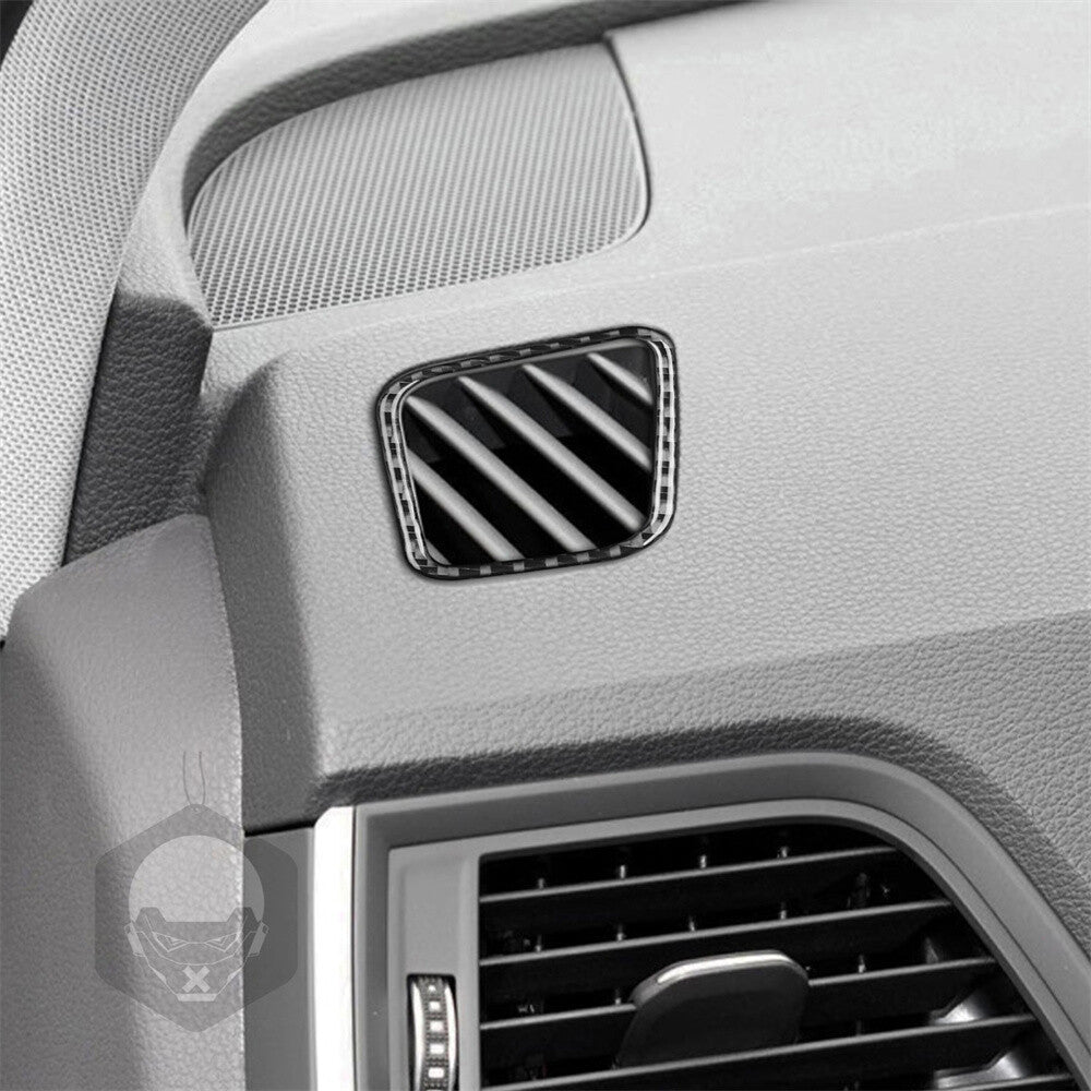 for Audi Q5 Q5L 2018-2023 RHD Dashboard Side Air Vent Outlet Trim Carbon Fiber¡Á2