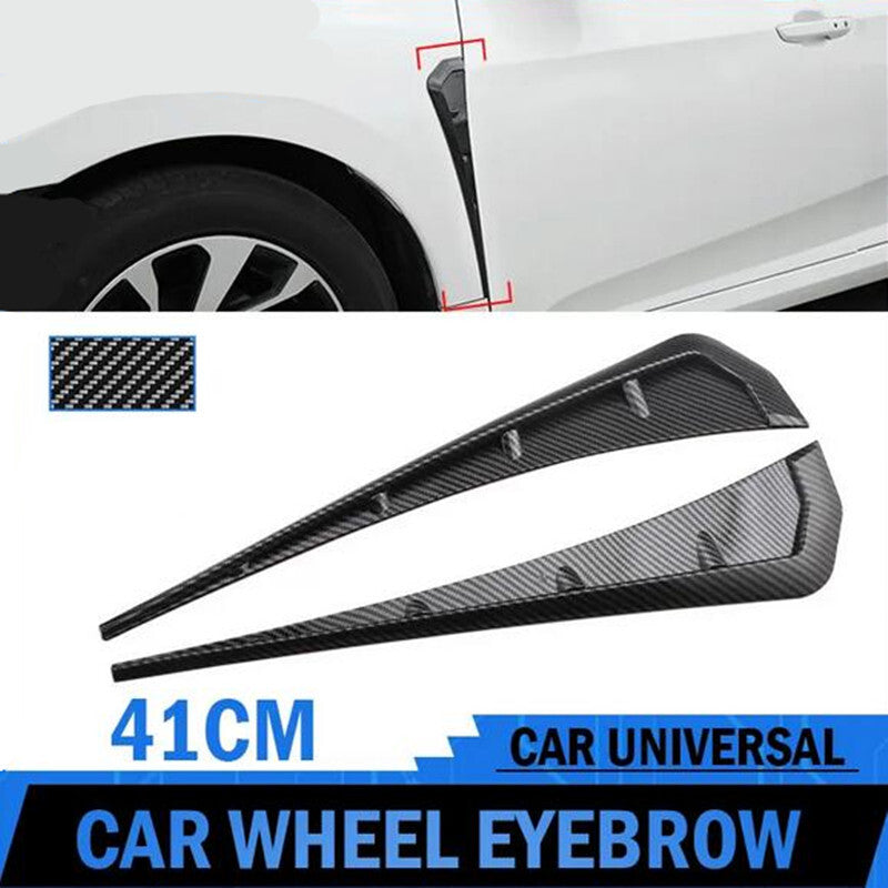 Car Carbon fiber Fender Decoration Side Wing Air Vent Hood Intake Fender Cover
