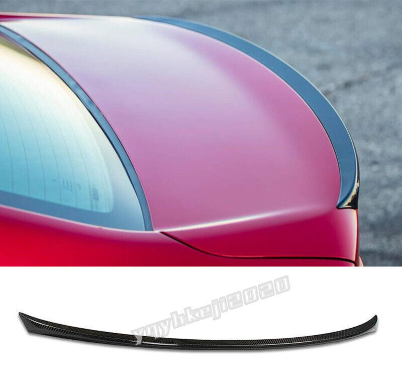 2017-2020 for Acura TLX Sedan Carbon Fiber Rear Tail Gate Spoiler Wing Lip Cover