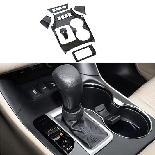 for Toyota Highlander Middle Console 2014-2019 Gear Shift Panel Trim Wood Grain